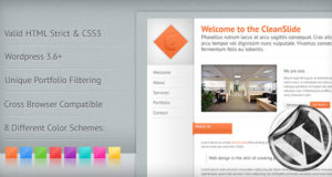 CleanSlide: Ein sauberes Premium-WordPress-Template