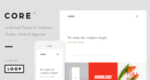 Core – Ein Minimal-Portfolio-WordPress-Layout für Kreative, Studios, Künstler und Agenturen