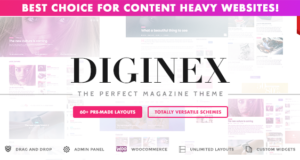 Diginex – Magazin, Blog, News und virales WordPress-Template