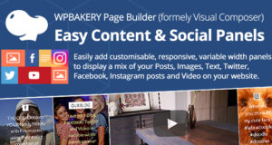 Einfache Content- und Social-Panels für WP Bakery Page Builder (ehemals Visual Composer)