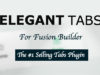 Elegante Registerkarten für Fusion Builder