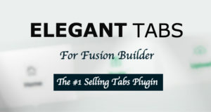 Elegante Registerkarten für Fusion Builder