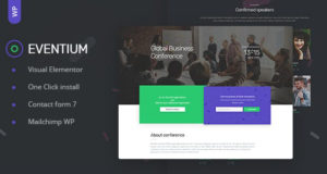 Eventium – Responsive Event WordPress-Vorlage