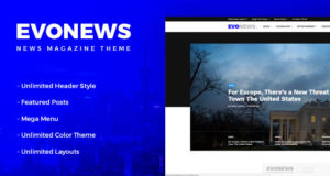 Evonews – News / Magazin-WordPress-Vorlage