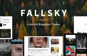 Fallsky – Lifestyle Magazine Template mit Shop