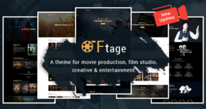 Filmproduktion, Filmstudio, Creative & Entertainment WordPress Vorlage