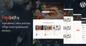 Food Delivery Restaurant Verzeichnis WordPress Layout – FoodPicky