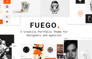 Fuego – Ein kreatives Portfolio-Thema für Designer und Agenturen