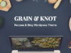 Getreide & Knoten - Food Blog WordPress Layout