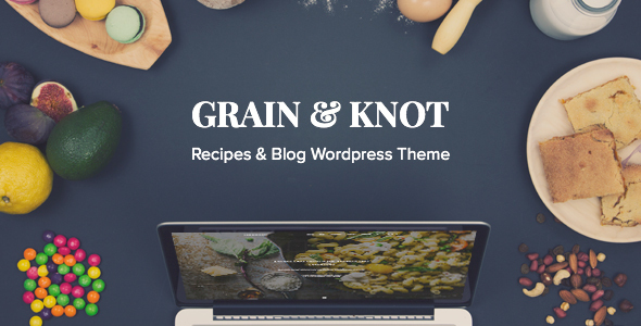Getreide & Knoten - Food Blog WordPress Layout