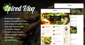 Gewürztes Blog – Ein scharfes Rezept & Essen Persönliches Blog WordPress Template