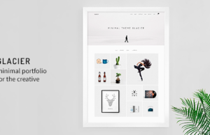 Gletscher – Minimales WordPress-Portfolio-Design