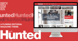 Hunted – ein fließendes Editorial Magazine Layout