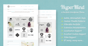 HyperMind: Sauberes und kreatives WP Portfolio-Design