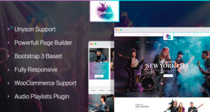Hyphoria – Rockband-WordPress-Vorlage