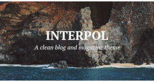 Interpol – Ein sauberes WordPress Blog Layout