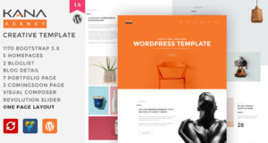 Kana – Kreativagentur WordPress Layout