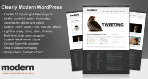 Klar moderne WordPress von Cudazi