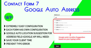 Kontaktformular 7 Google Auto-Adressvorschlag