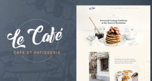 Le Cafe – WordPress-Vorlage für Bäckerei und Café