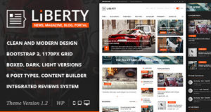 Liberty News – Magazin, Blog WordPress Vorlage