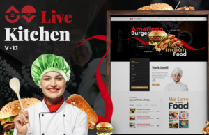 Livekitchen | Restaurant Cafe WordPress-Template