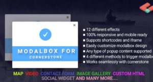 Modal Box / Popup für Cornerstone