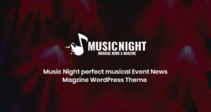 MusicNight Blog WordPress-Layout