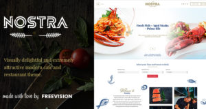 Nostra – Ein elegantes Cafe & Restaurant WordPress Vorlage