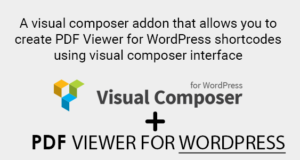PDF Viewer für WordPress Visual Composer Addon