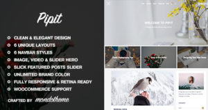 Pipit – Ein Responsive WordPress Blog Template