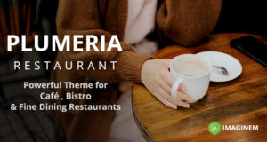 Plumeria Restaurant und Cafe Layout für WordPress