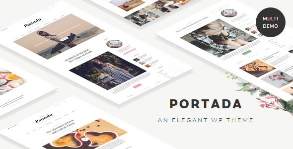 Wordpress Blog Template Portada - Elegant Blog Blogging WordPress Theme