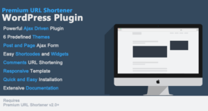 Premium URL Shortener WordPress Plugin