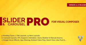 Pro Slider & Carousel Layout für Visual Composer: Erstaunlich Post & Custom Post anzeigen