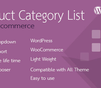 Produktkategorienliste für WooCommerce