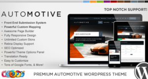 Responsives WordPress-Vorlage für WP Pro Automotive 2