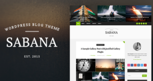 Sabana – Sauberes und elegantes WordPress-Blogdesign