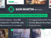 Sam Martin - Persönliches vCard Resume WordPress Vorlage