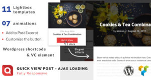 Schnellansicht – Lightbox für WordPress-Beitrag