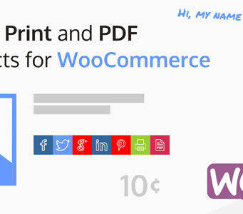 Share, Print und PDF-Produkte für WooCommerce