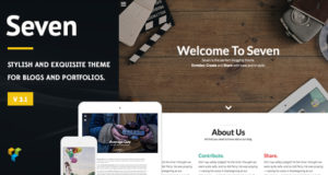 Sieben – stilvolles WordPress-Layout