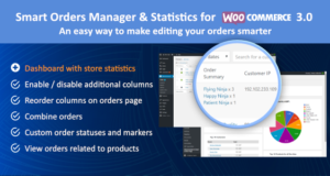Smart Orders Manager & Statistik für Woocommerce 3.0