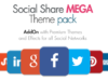 Social Share Mega Layout Pack - WordPress