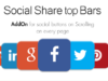 Social Share Nach oben Bar AddOn - WordPress