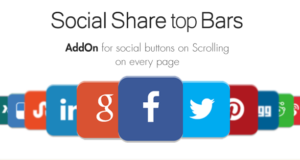 Social Share Nach oben Bar AddOn – WordPress