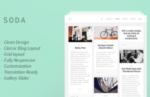 Soda – Sauberes Responsives Blog-WordPress-Template