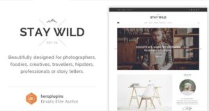 Stay Wild – Ein sauberer Lifestyle-Blog und Shop-Thema