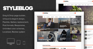 StyleBlog – Modernes Personal, Nachrichten WordPress Vorlage