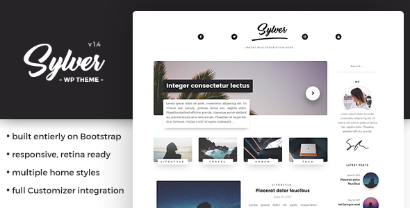 <pre>Sylver - Responsives WordPress-Blogdesign